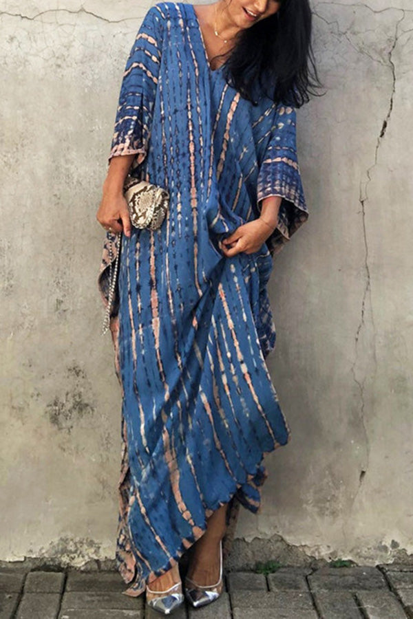W&W Mode Freely – Lockeres Überwurfkleid im Batik-Boho-Stil