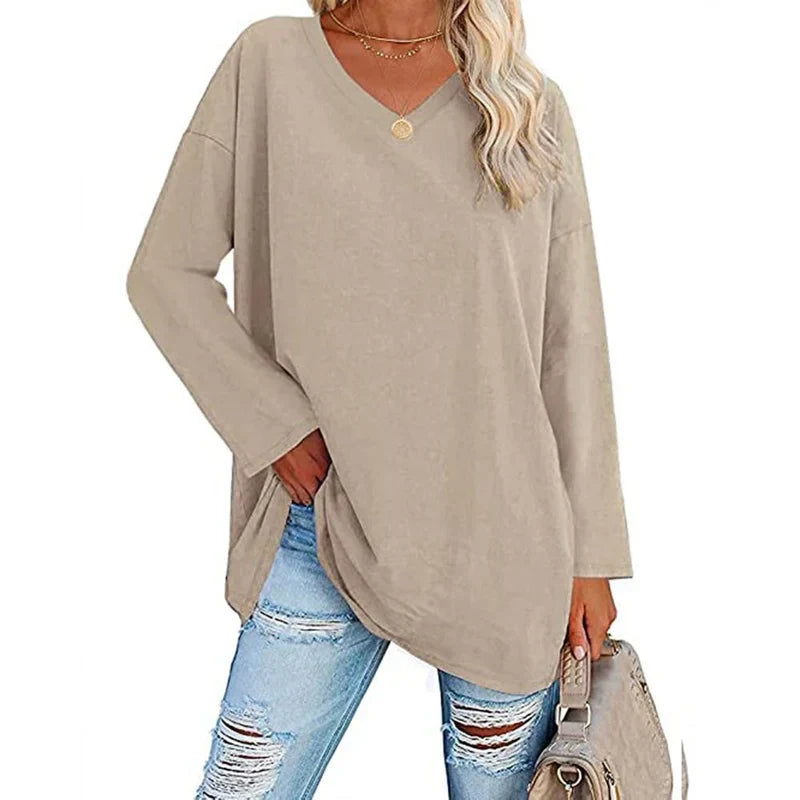 WW | V-Ausschnitt Gestrickter Top für Damen - Stilvoller und Bequemer Pullover