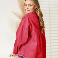 WW | Zerrissene Rohsaum-Denimjacke