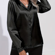 WW | Schicke Herbst Elegante Satin Bluse für Frauen