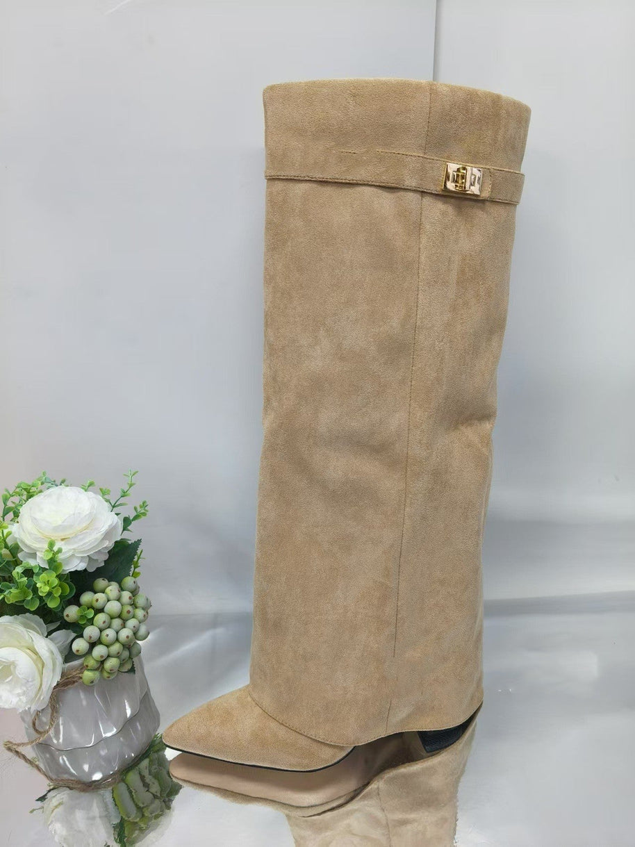 WW | Verschluss Hosen Stiefel Reiterstiefel Mittlere Wade
