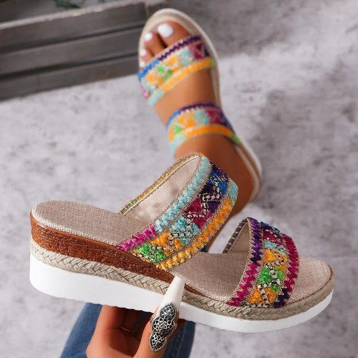 W&W Mode | Sommer-Sandalen mit Leinenboden