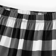 WW | Paar Schwarz-weiß Kariert Pyjamas 