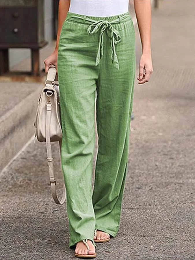 WW | Lässige Damen Leinenhose Für Stilvolle Leichtigkeit
