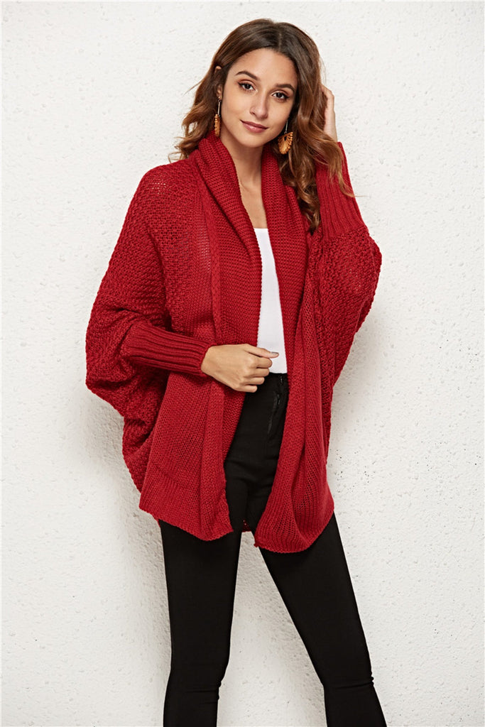 WW | Engel Flügel Offene Front Fledermausärmel Cardigan