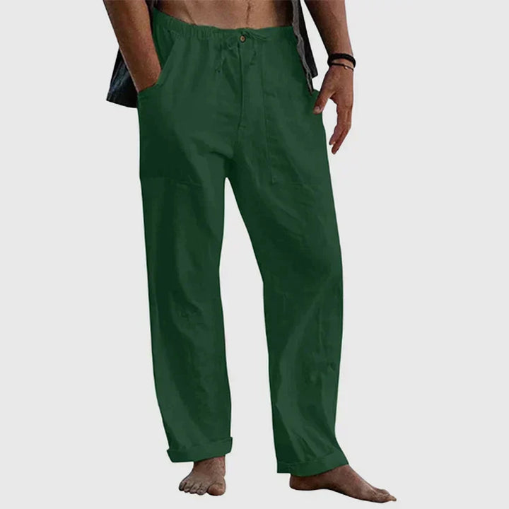 W&W Mode | Lässige Leinenhose mit Kordelzug