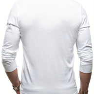 WW | Langarm Henley Hemd im Vintage Stil für Herren