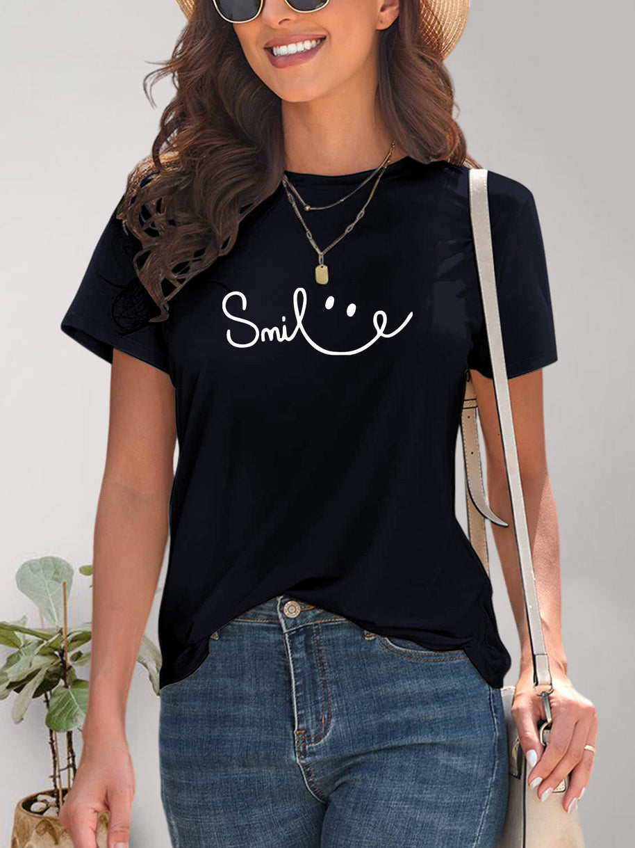 WW | Smile Rundhals Kurzarm T-Shirt