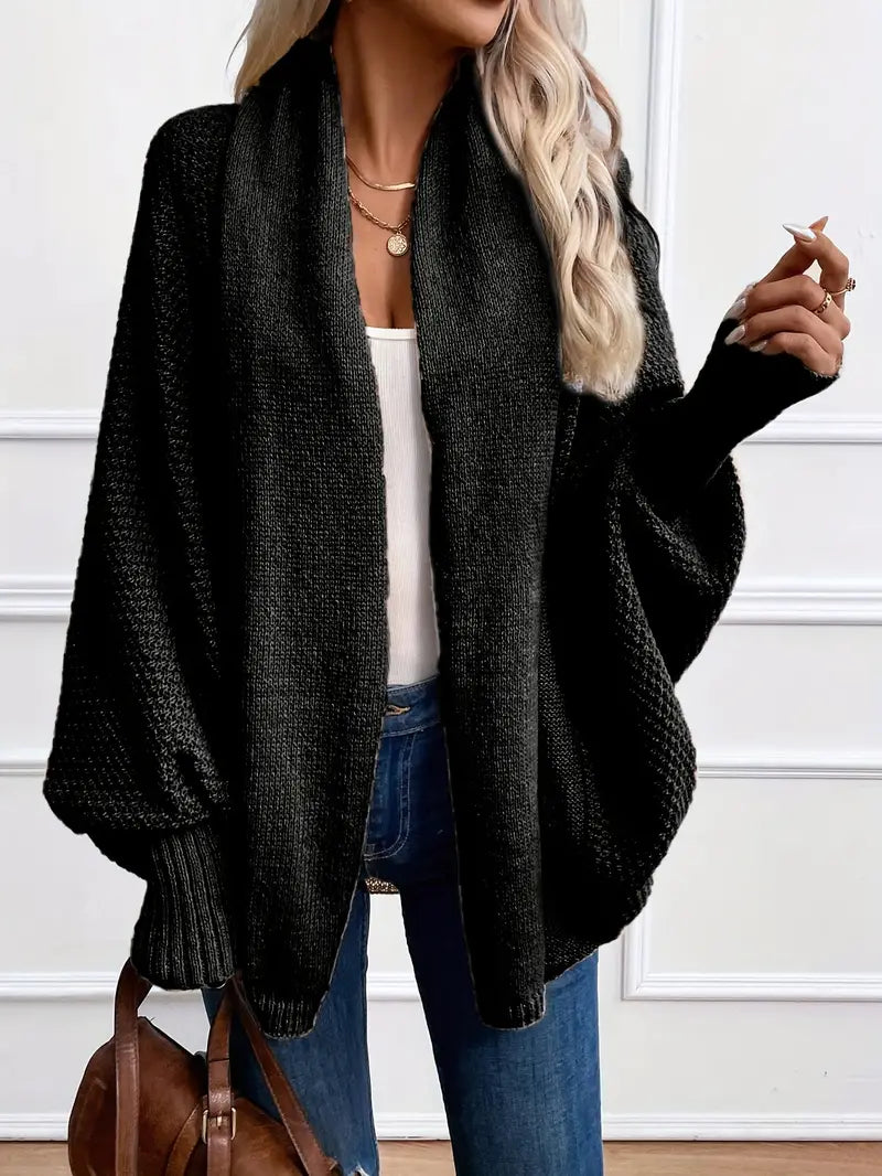 WW | Lässige Oversized Gestrickte Weste Für Damen