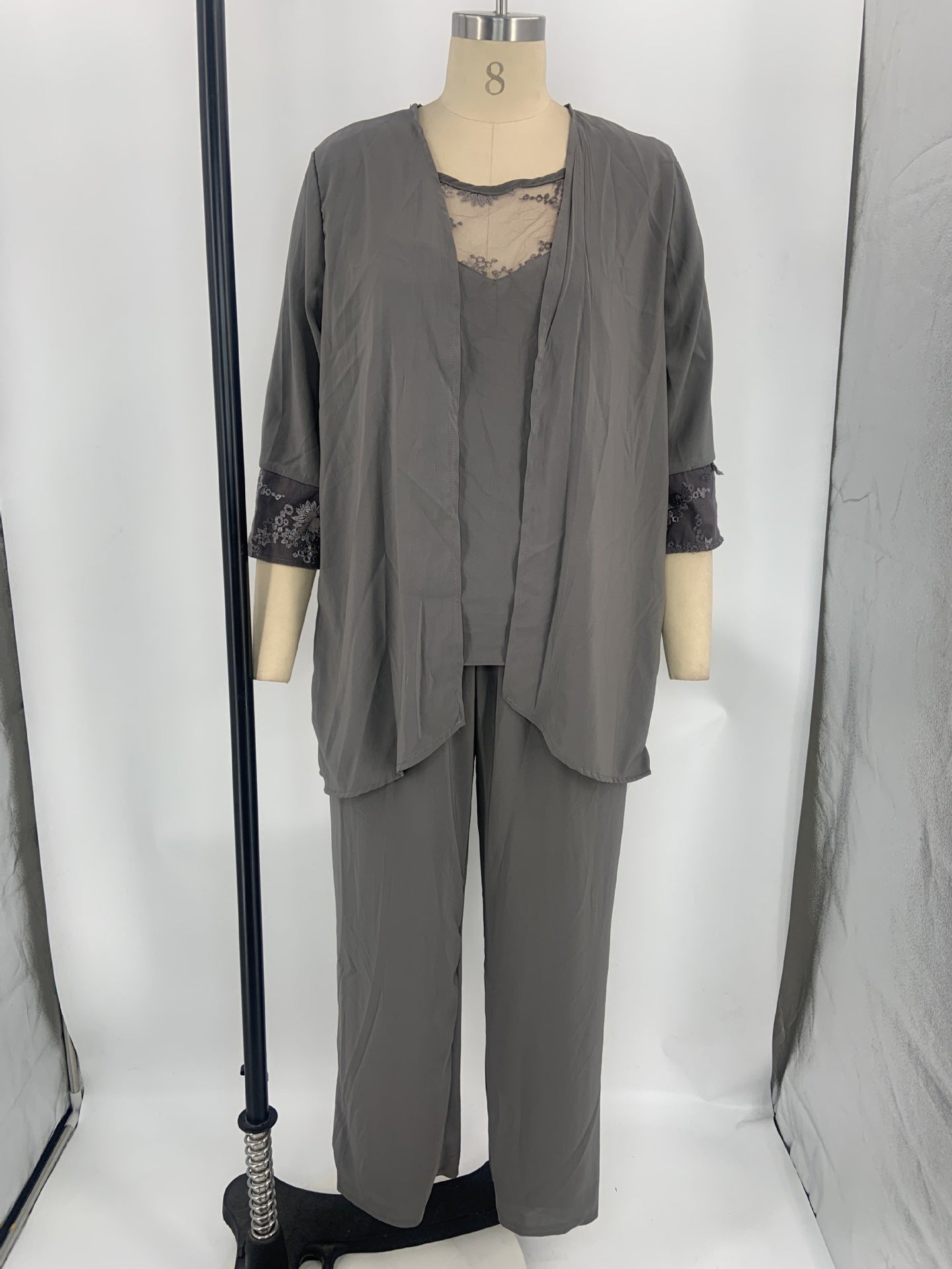 WW | Elegantes Dreiteiliges Strickjacken Set