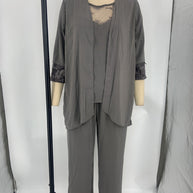 WW | Elegantes Dreiteiliges Strickjacken Set