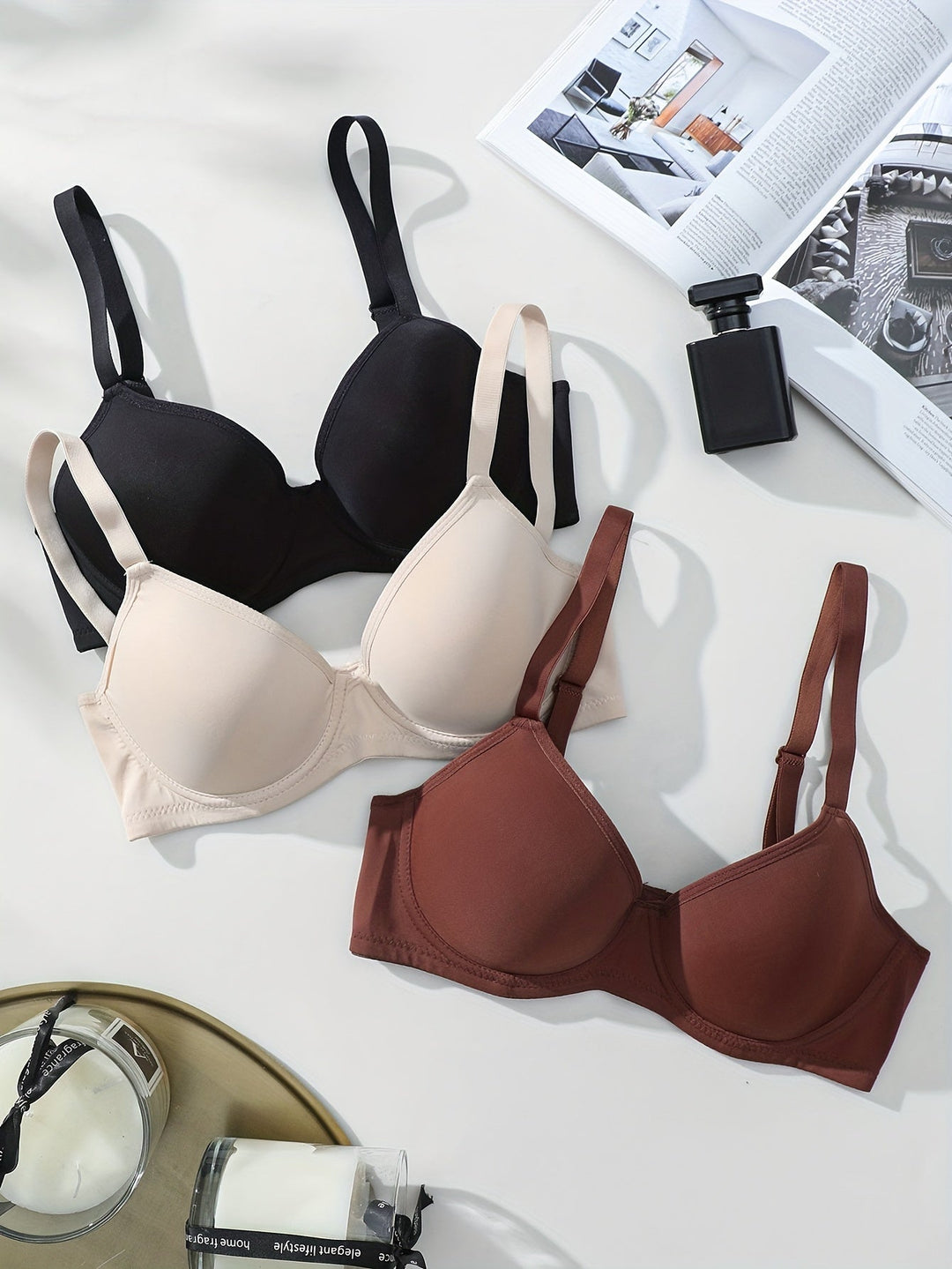W&W Mode | 3 Teilig Nahtlos Anti Ablehnung Push up Bh