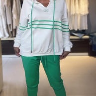 WW | Set aus gestreifter Hose und Kapuzenjacke