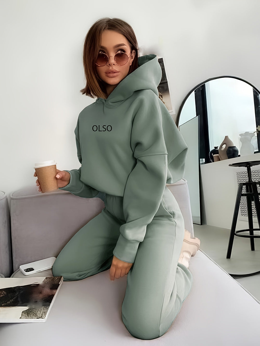 W&W Mode | Damen Freizeit Kapuzenpullover und Jogginghosen