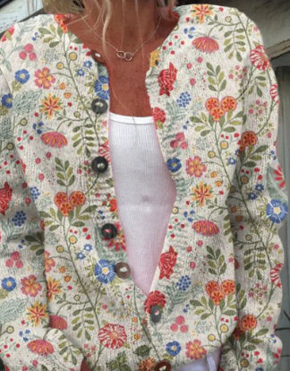 WW | 3D Digital Gedruckte Strickjacke für Damen