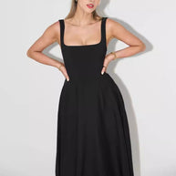 WW | Trägerkleid Mit Eckigem Ausschnitt