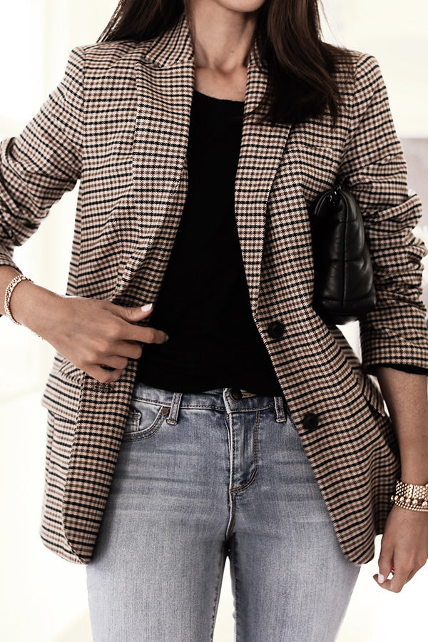 WW | Boss Up Karomuster Boyfriend Blazer