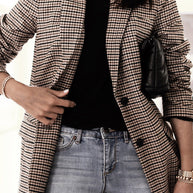WW | Boss Up Karomuster Boyfriend Blazer