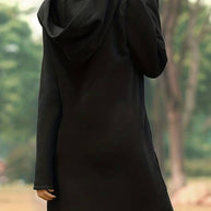 WW - Rotes Kapuzen Sweatshirtkleid mit Taschen