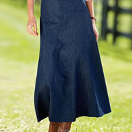 WW | A-Linie Denim Maxirock