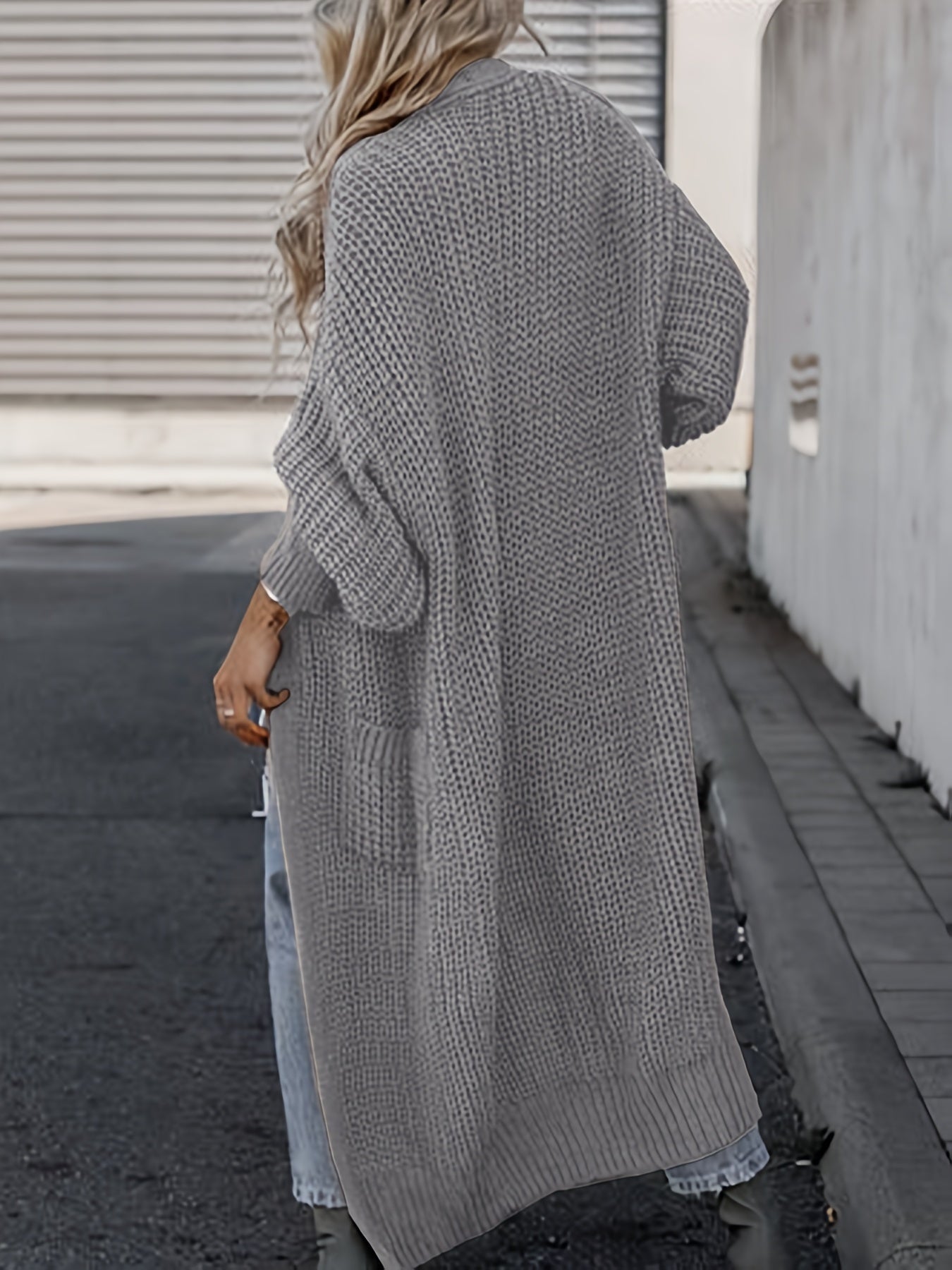WW Strickcardigan Aus Wolle Mit Taschen Für Damen | Perfekt Für Den Alltag