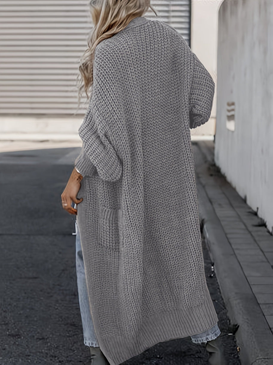 WW Strickcardigan Aus Wolle Mit Taschen Für Damen | Perfekt Für Den Alltag