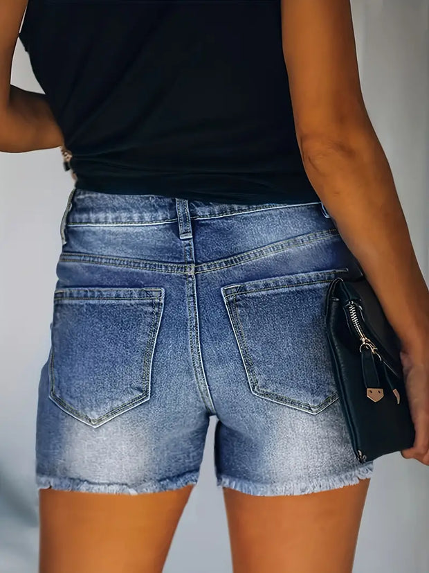 WW | Frühling/Sommer Ripp-Denim-Shorts