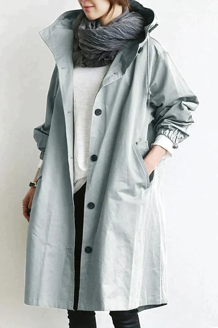 W&W Mode - Damen oversized leichter Trenchcoat für entspannten Chic