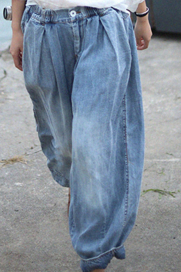 WW | Bohemian Floral Gedruckte Übergroße Harem-Hose