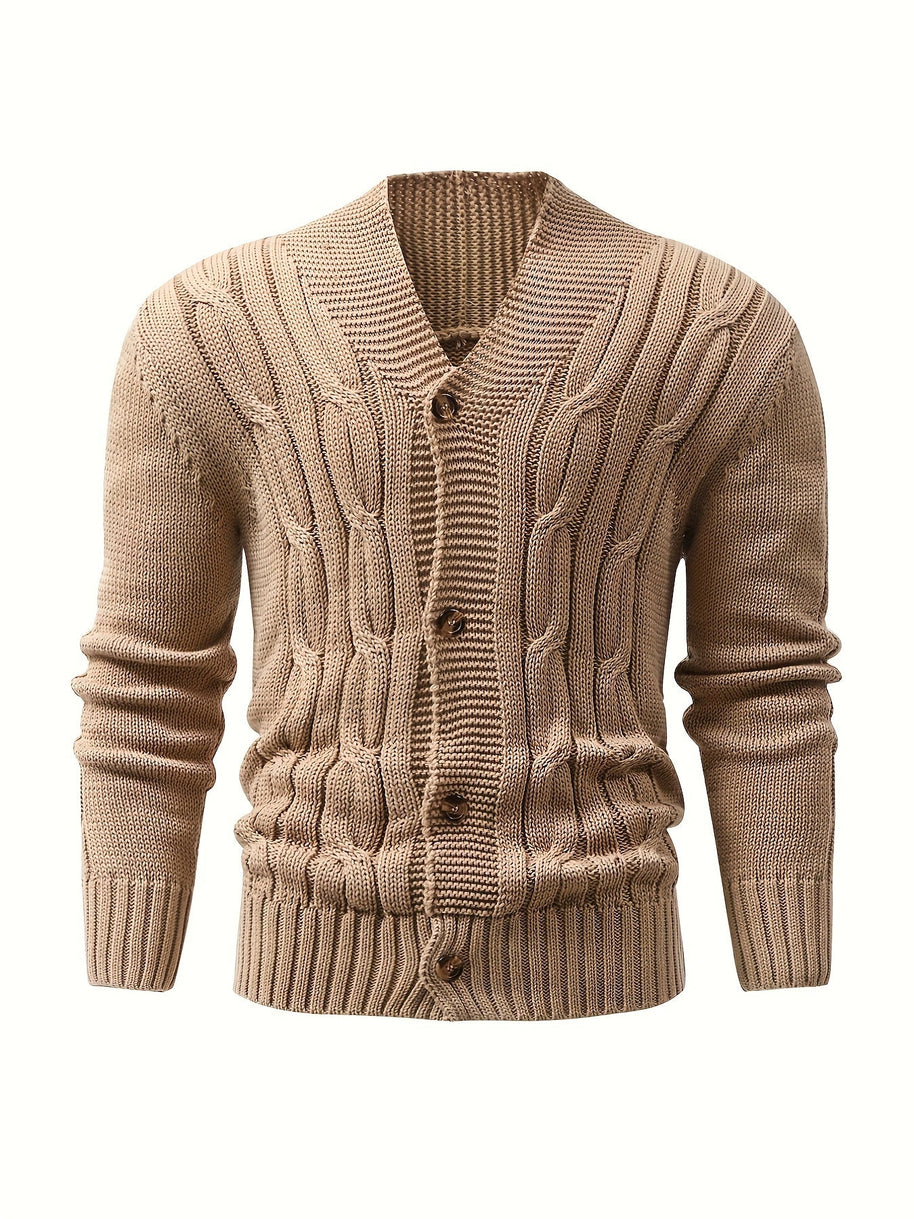 WW | Zopfstrickjacke mit Knöpfen