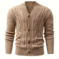 WW | Zopfstrickjacke mit Knöpfen