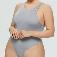WW | Vollgröße Rundhalsweite Träger Bodysuit
