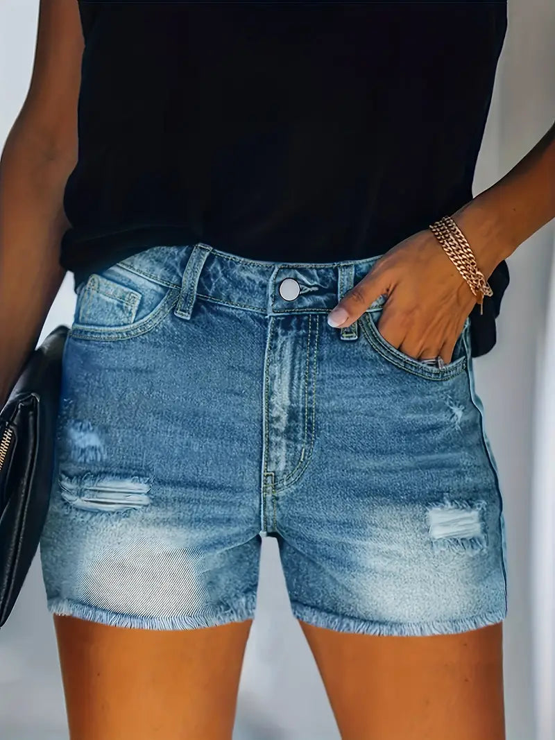 WW | Frühling/Sommer Ripp-Denim-Shorts