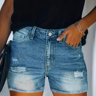 WW | Frühling/Sommer Ripp-Denim-Shorts