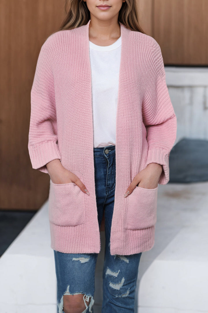 W&W Mode | Oversized-Strickweste mit Wickelärmeln Für Frauen