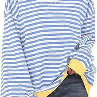 WW | Gestreiftes Sweatshirt in Kontrastierenden Farben
