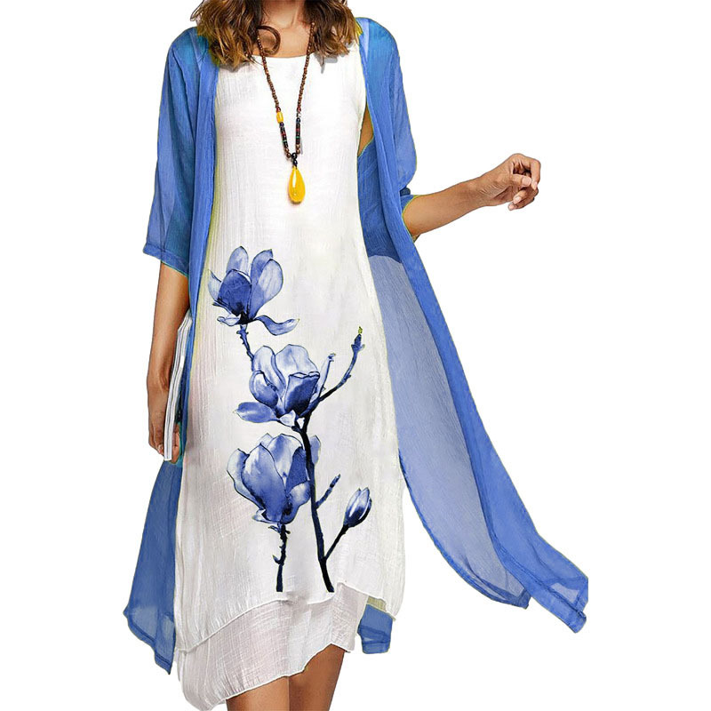 WW | Stilvolles Anzugskleid Mit Blumenmuster