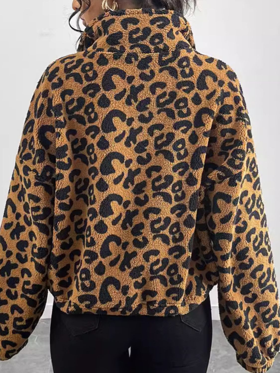 WW | Schicke Herbst Leopard Zip-Up Jacke für Frauen