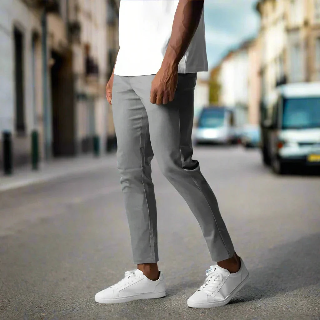 WW | Slim Fit Chinos Baumwoll Stretch Knöchellang Bequem Und Vielseitig