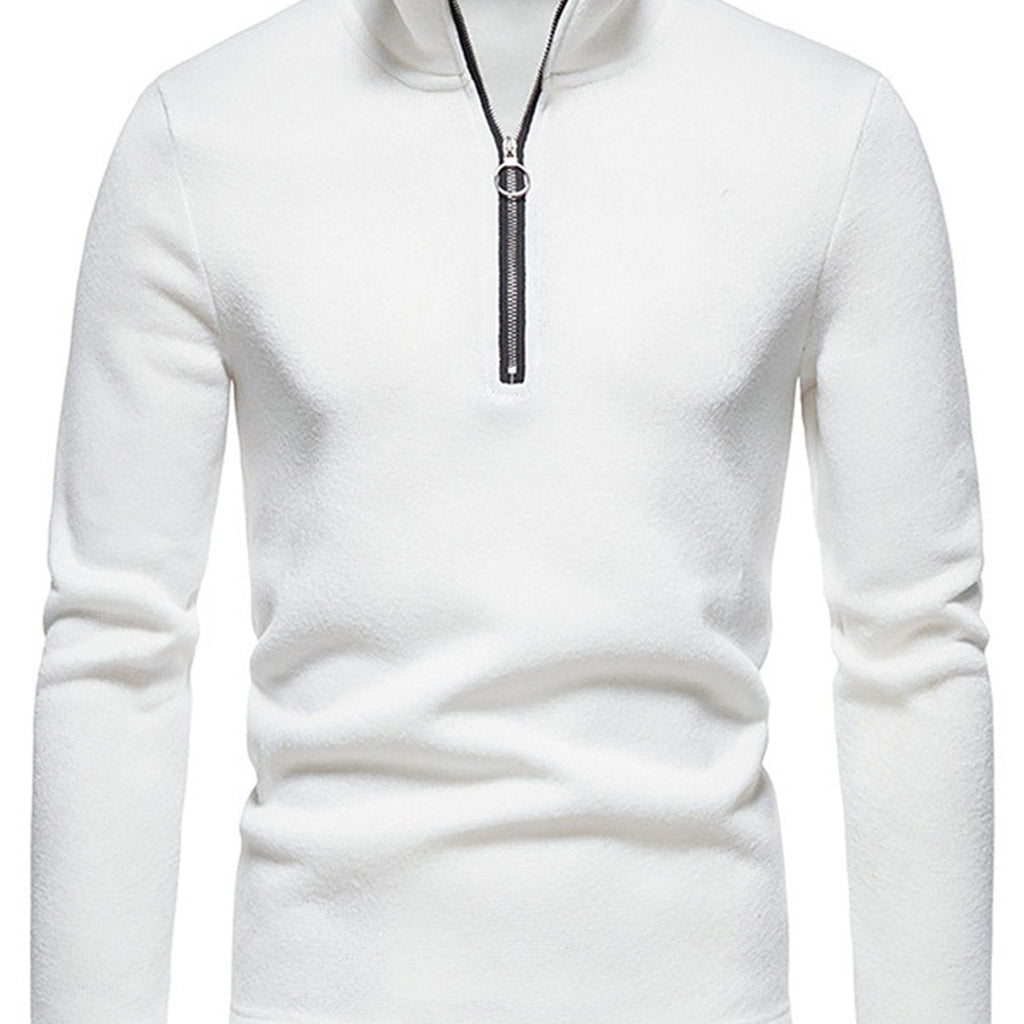 WW | Herren Sweatshirt Mit Halbem Reißverschluss