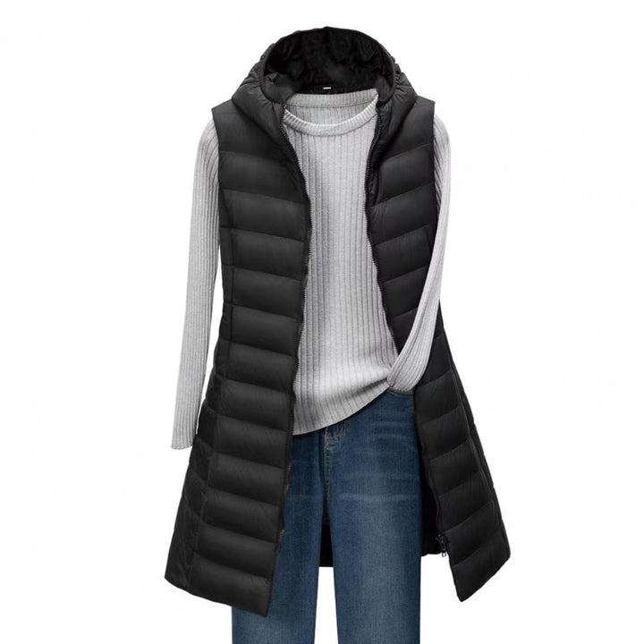 W&W Mode Langer Bodywarmer | Bequeme, elegante, länger gefütterte Jacke