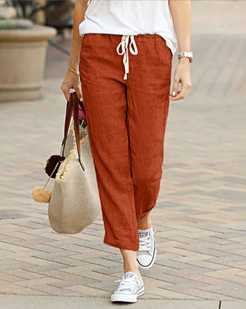 W&W Mode | Damen Bequeme Leinenhosen