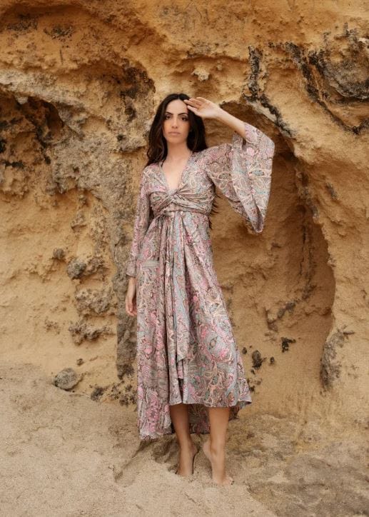 Wolff | Boho Kleid mit Luftigen Ärmeln