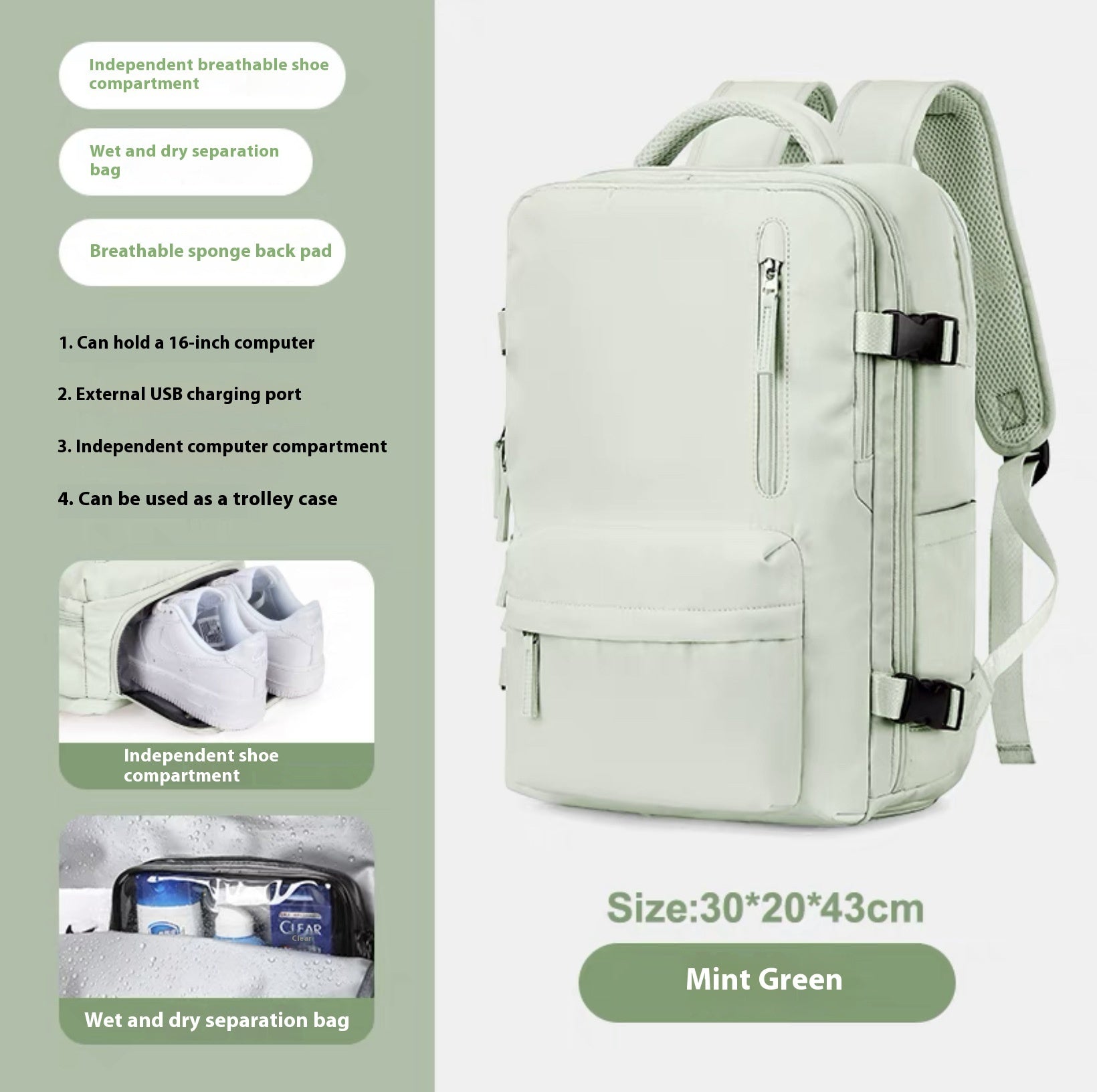 WW | Geräumiger Vielseitiger Rucksack