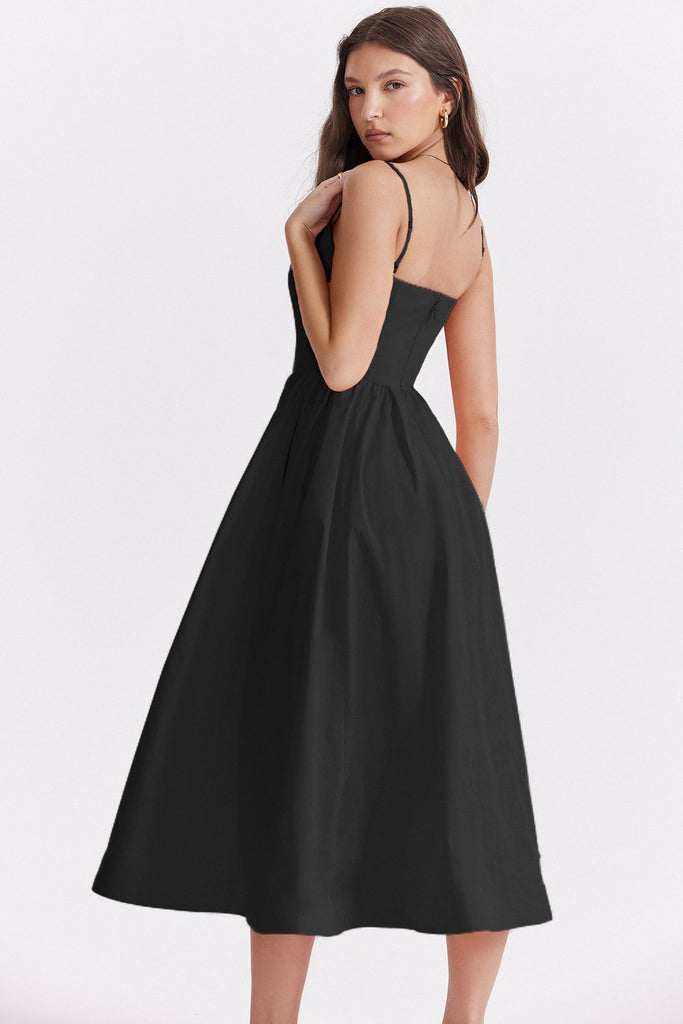 WW | Lange Strandkleid mit Spaghettiträgern für Frauen Zanez