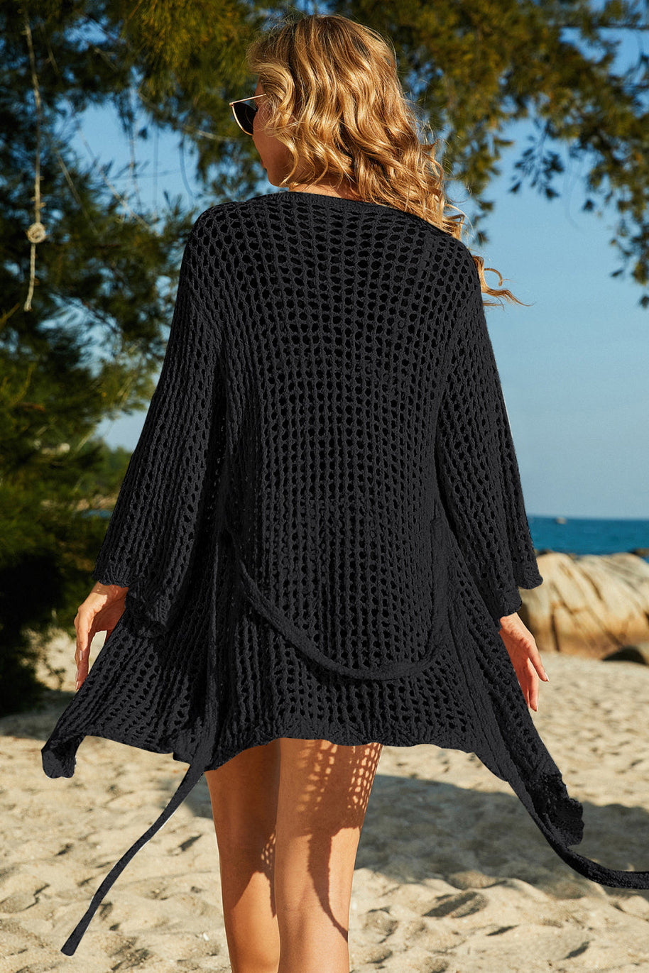 WW | Bindemode Offene Häkel-Cover-Up