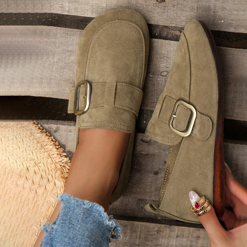 W&W Mode | Vintage Bequeme Slip-On-Schuhe