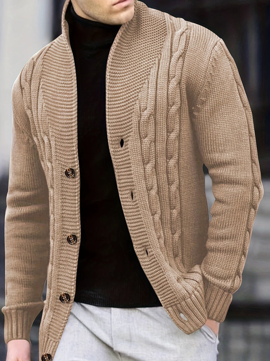 WW | Zopfstrickjacke mit Knöpfen