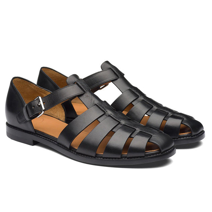 W&W Mode | Colorblock Herren Sandale Aus Veganem Leder