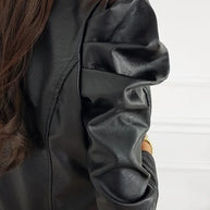 WW | Klassisches Lederjacke Mit Elegantem O-ausschnitt Zeitlos & Markant
